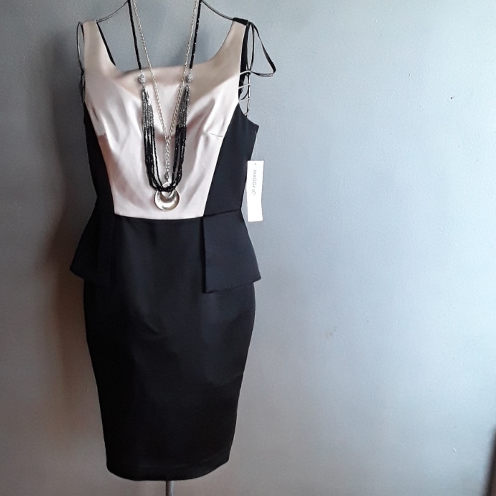 Brand new Peplum Satin Dress